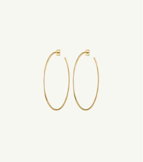 Golden Round trendy Earring