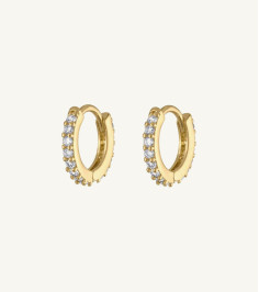 Trendy Golden Round Earring