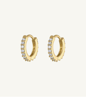 Golden Round trendy Earring